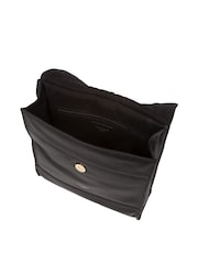 Cultured London Covent Leather Cross-Body Dark 100% Cotton Bag - Image 6 of 6