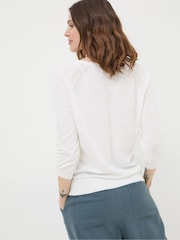 FatFace Rose White Cardigan - Image 2 of 5