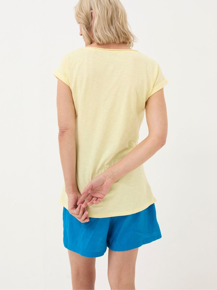FatFace Ivy Yellow T-Shirt - Image 2 of 5 FatFace Ivy Yellow T-Shirt - Image 2 of 5