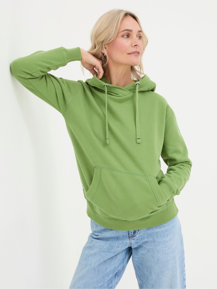 FatFace Izzy Green Overhead Hoodie - Image 1 of 4