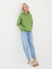 FatFace Izzy Green Overhead Hoodie - Image 2 of 4