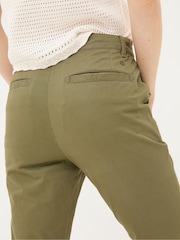 FatFace Farnham Green Cropped Chinos - Image 6 of 7