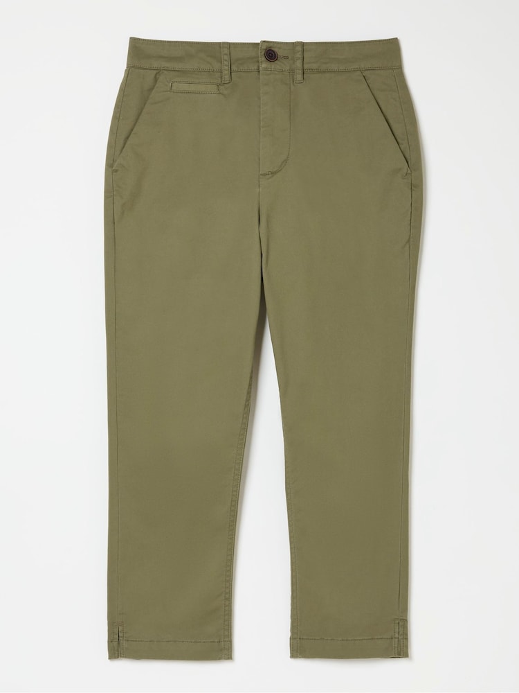 FatFace Farnham Green Cropped Chinos - Image 7 of 7