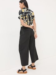 FatFace Mina Black Cropped Trousers - Image 2 of 5
