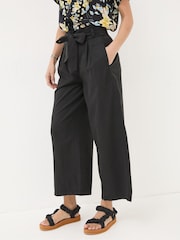 FatFace Mina Black Cropped Trousers - Image 3 of 5