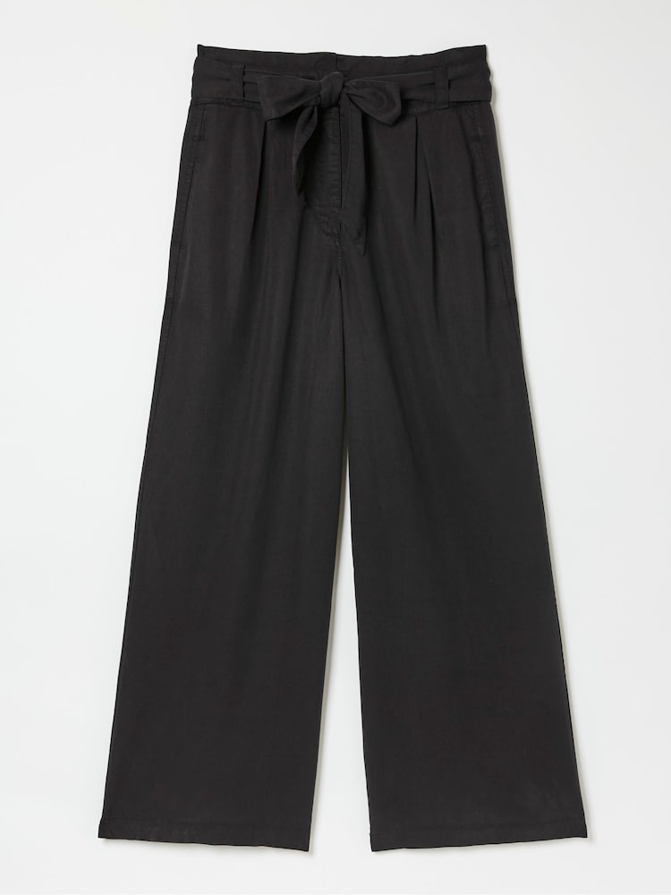 FatFace Mina Black Cropped Trousers - Image 5 of 5