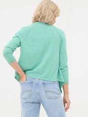 FatFace Green Tie Front Cardigan - Image 2 of 6