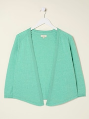 FatFace Green Tie Front Cardigan - Image 6 of 6