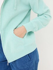 FatFace Amy Green Zip Through Hoodie - Image 3 of 6
