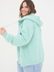 FatFace Amy Green Zip Through Hoodie - Image 5 of 6