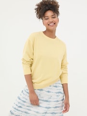 FatFace Georgia Yellow Crew Sweatshirt - Image 1 of 5