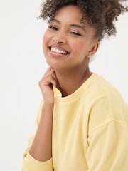 FatFace Georgia Yellow Crew Sweatshirt - Image 3 of 5