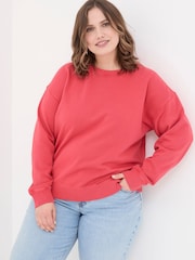 FatFace Georgia Red Crew Sweatshirt - Image 5 of 6