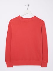 FatFace Georgia Red Crew Sweatshirt - Image 6 of 6