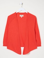 FatFace Red Tie Front Cardigan - Image 3 of 3