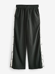 Charcoal Grey Nylon Popper Side Trackpants - Image 5 of 6