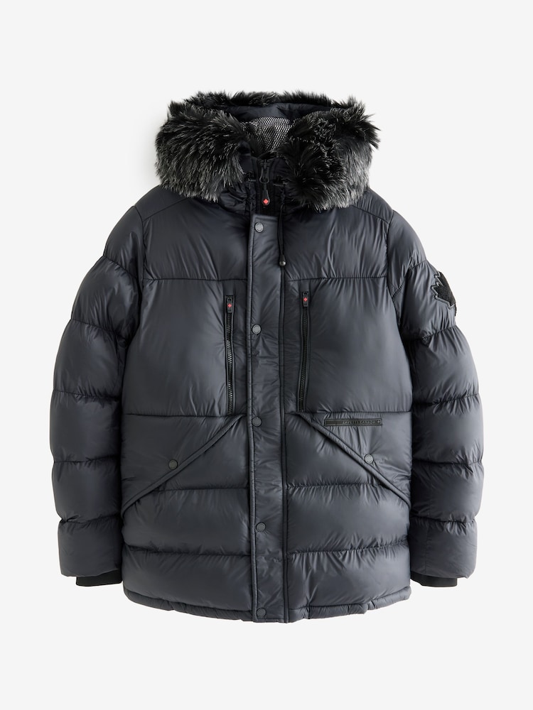Zavetti Canada Mens Eremo Puffer Parka Jacket - Image 7 of 7