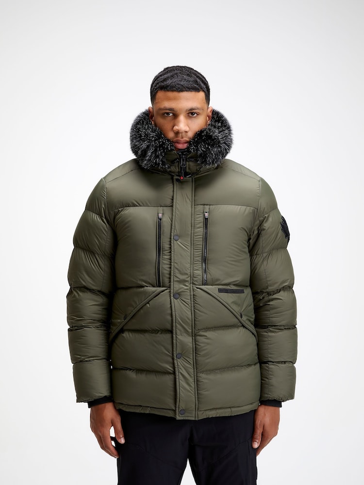 Zavetti Canada Mens Eremo Puffer Parka Jacket - Image 3 of 7