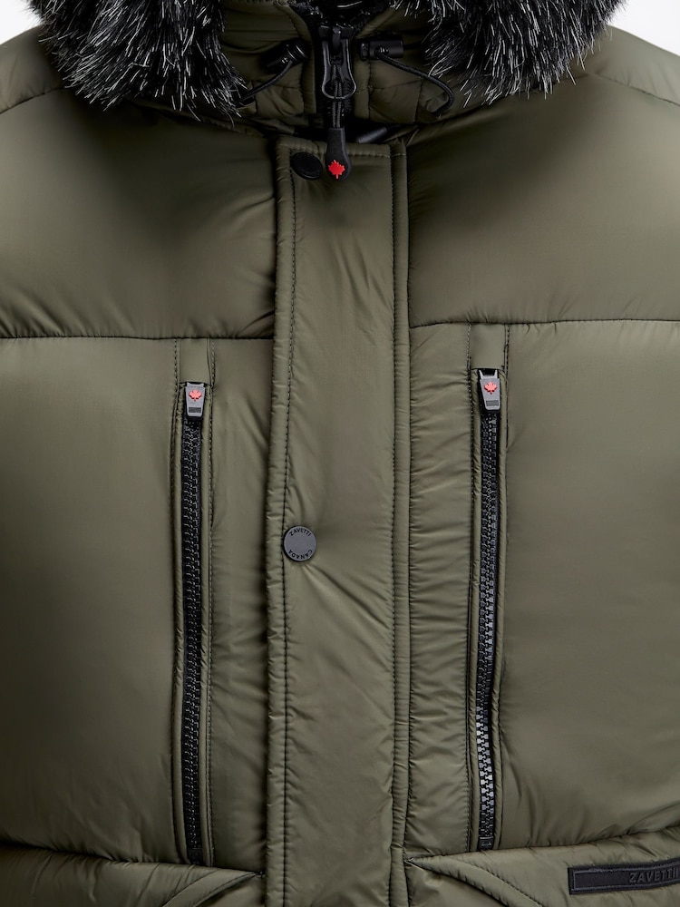 Zavetti Canada Mens Eremo Puffer Parka Jacket - Image 5 of 7