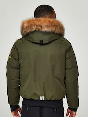 Grün - Zavetti Canada Herren Abelli 2.0 Bomberjacke mit Kapuze - Bild 3 von 6