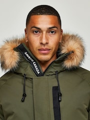 Grün - Zavetti Canada Herren Abelli 2.0 Bomberjacke mit Kapuze - Bild 6 von 6