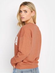PixieGirl Petite Orange Valencia Slogan Sweatshirt - Image 3 of 4