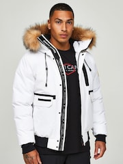Zavetti Canada Mens Abelli 2.0 Hooded Bomber Jacket - Image 4 of 6