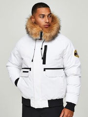 Zavetti Canada Mens Abelli 2.0 Hooded Bomber Jacket - Image 5 of 6