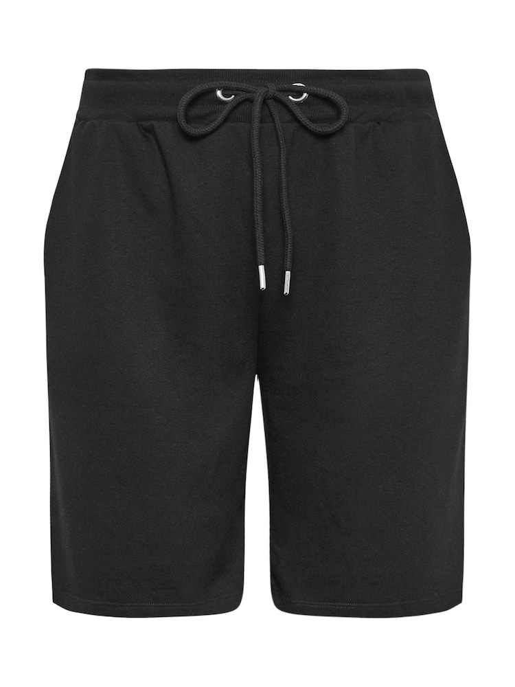 Yours Curve Black Jogger Shorts - Image 7 of 7