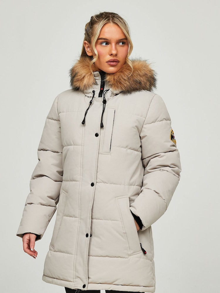 Zavetti Canada Womens Goshawa Puffer Parka Jacket - Image 1 of 8