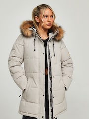 Zavetti Canada Womens Goshawa Puffer Parka Jacket - Image 4 of 8
