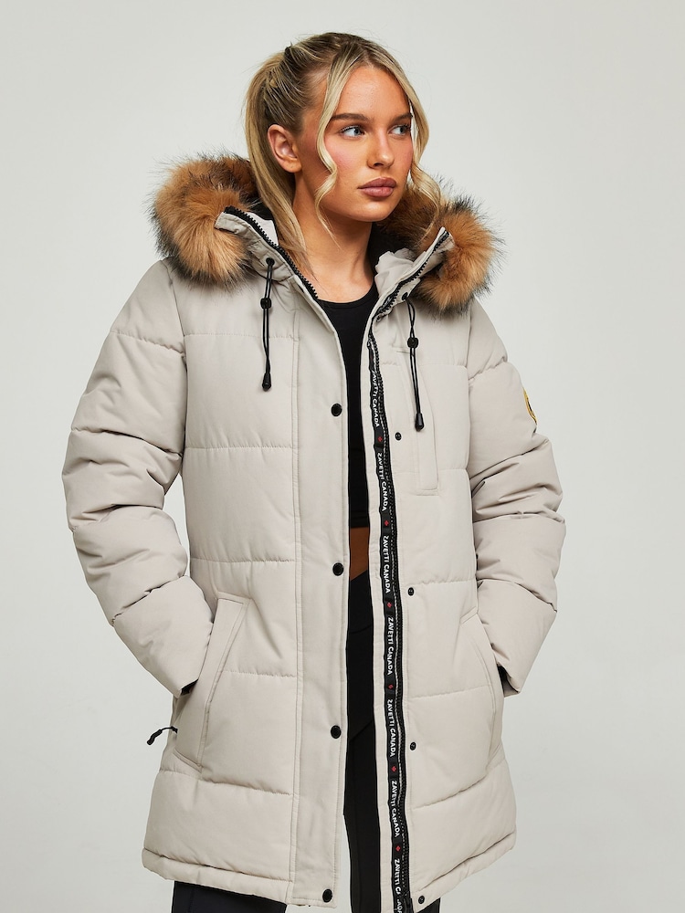 Zavetti Canada Womens Goshawa Puffer Parka Jacket - Image 4 of 8
