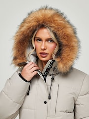 Zavetti Canada Womens Goshawa Puffer Parka Jacket - Image 8 of 8