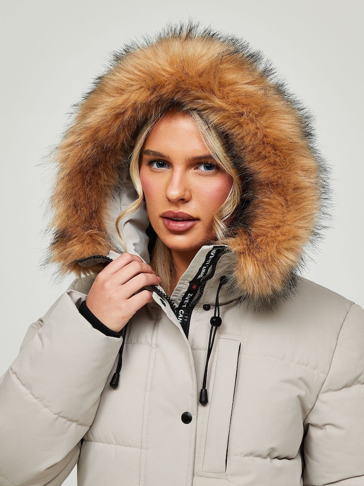 Zavetti Canada Womens Goshawa Puffer Parka Jacket - Image 8 of 8