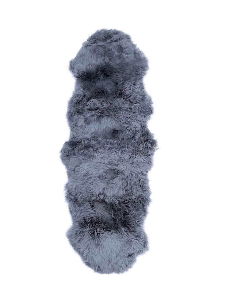 Naturally Sheepskins Grey Double Sheepskin Rug - Image 2 of 3
