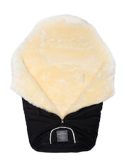 Naturally Sheepskins Black Merino Sheepskin Footmuff - Image 5 of 6