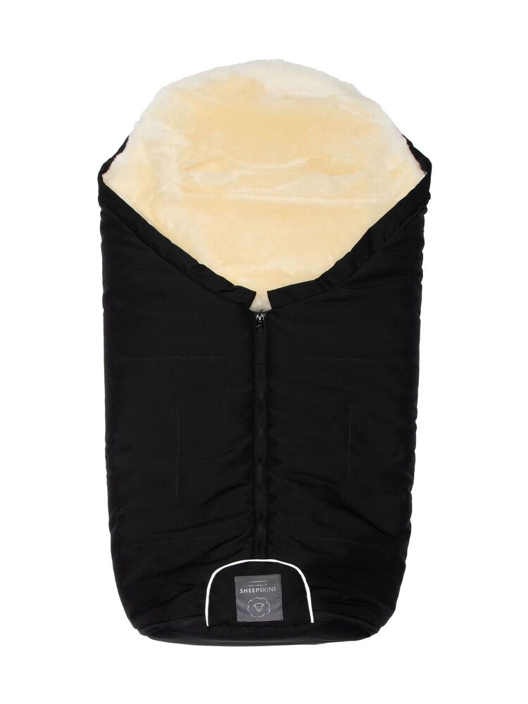 Naturally Sheepskins Black Merino Sheepskin Footmuff - Image 5 of 5