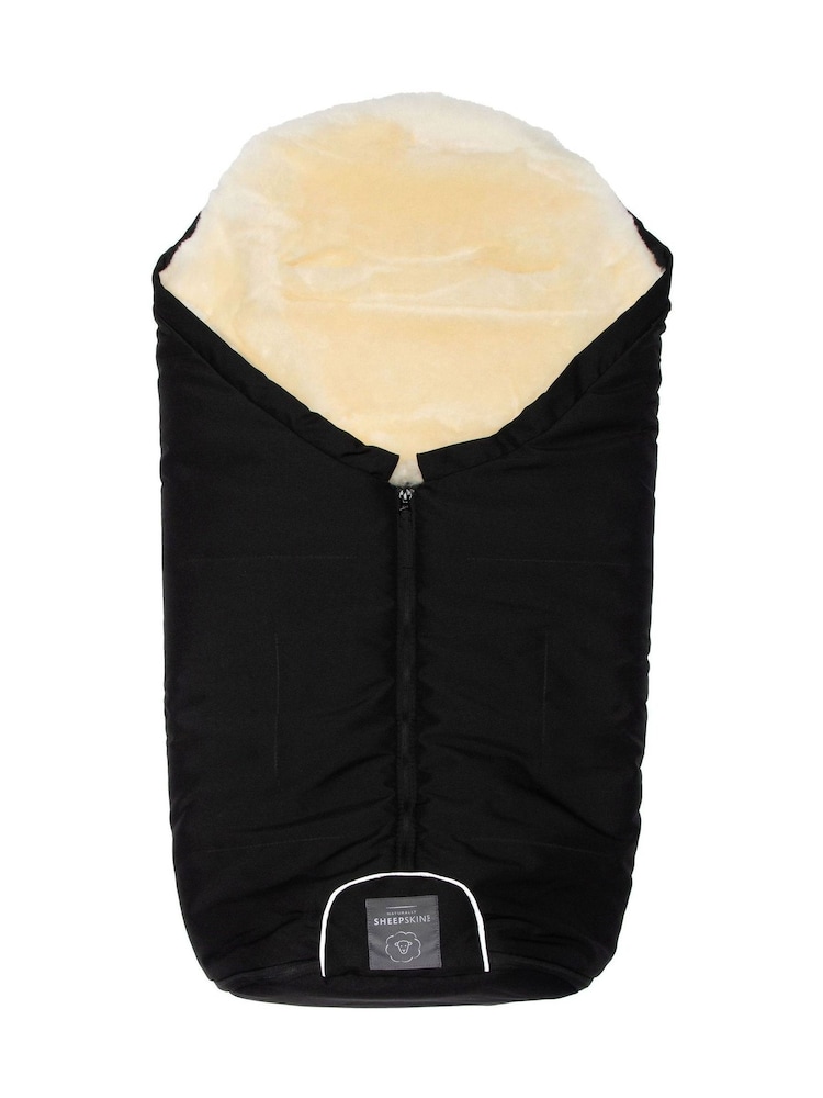 Naturally Sheepskins Black Merino Sheepskin Footmuff - Image 6 of 6