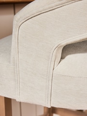 Fine Chenille Light Natural Remi Bar Stool - Image 2 of 10