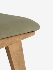 Set of 2 Soft Velvet Sage Green Abe Dining Chairs - Image 7 of 8