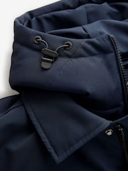 Navy Blue Signature Four Pocket Padded Waterproof Coat - Image 13 of 14