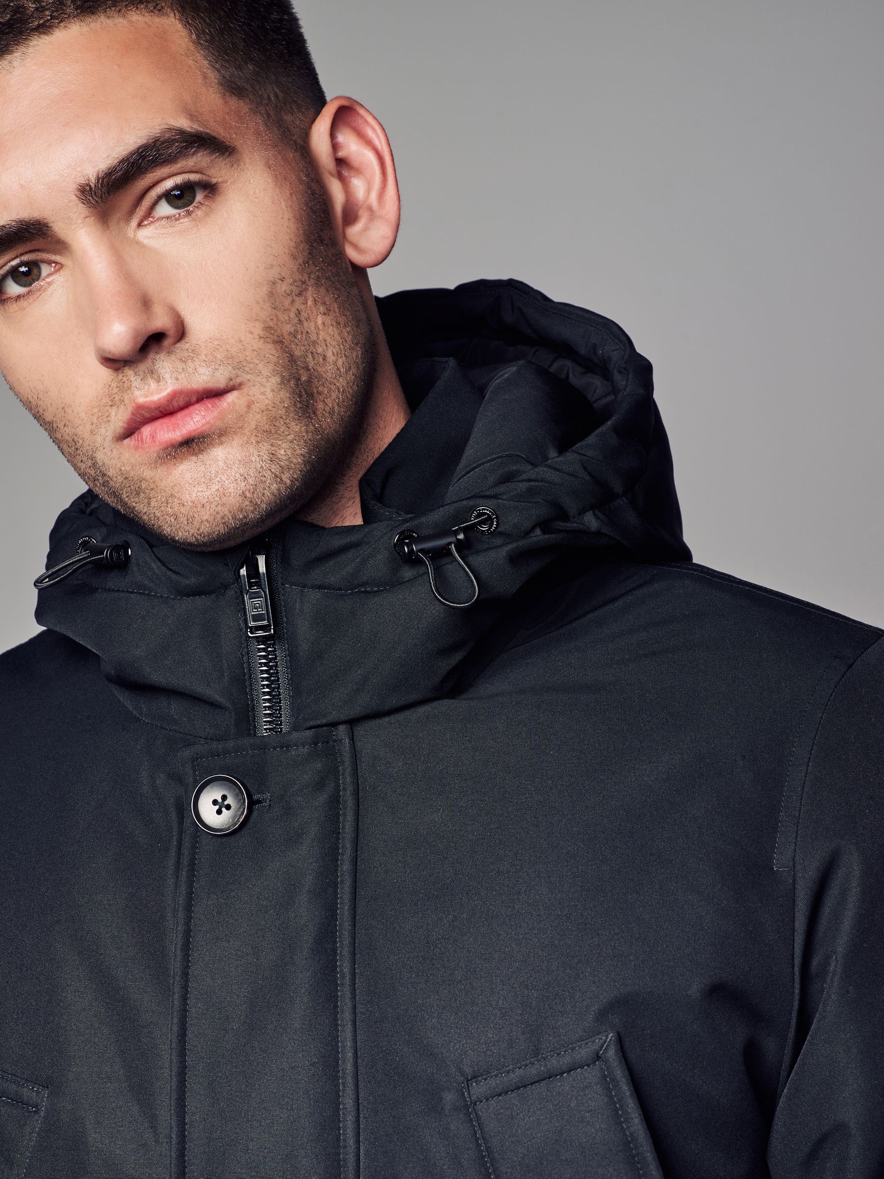 ＜C.E＞ SHOWER SHELL PARKA Buy Black Shower Resistant Parka Coat Jacket from Next Canada