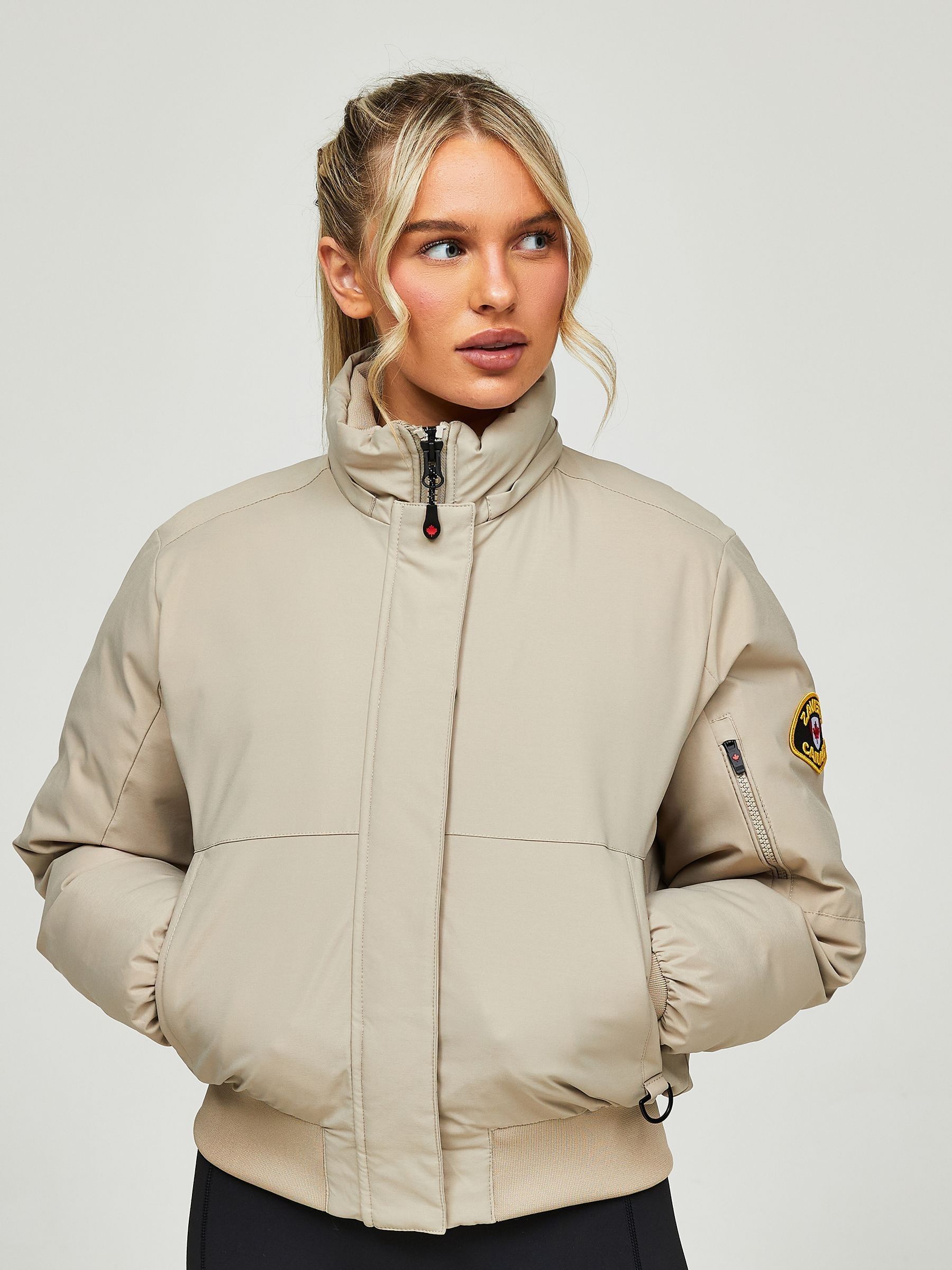 Kaufen Sie Plaza Taupefarben - Zavetti Canada Olivia Bomberjacke