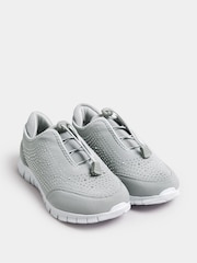 Yours Curve Grey Extra Wide Fit Titania Gem Trainers - Image 2 of 5