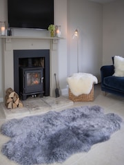 Naturally Sheepskins Grey Quad Sheepskin Rug - Image 1 of 3