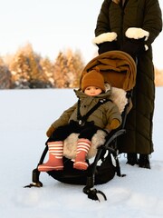 Naturally Sheepskins Black Deluxe Stroller Hand Mittens - Image 2 of 5