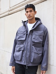 Slate Grey Waterproof Ripstop Technical 4 Pocket Jacket - Image 1 of 5