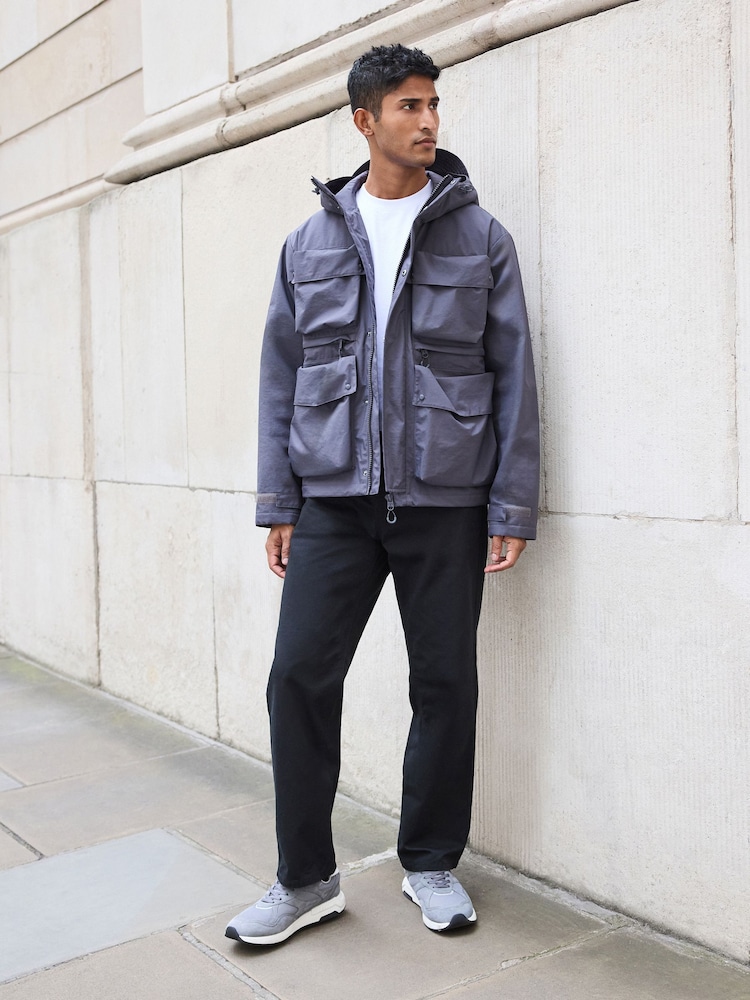 Slate Grey Waterproof Ripstop Technical 4 Pocket Jacket - Image 2 of 5