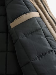 Dark Stone Shower Resistant Parka Coat Jacket - Image 11 of 13