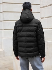 Black Shower Resistant Utility Puffer Coat - Image 2 of 11